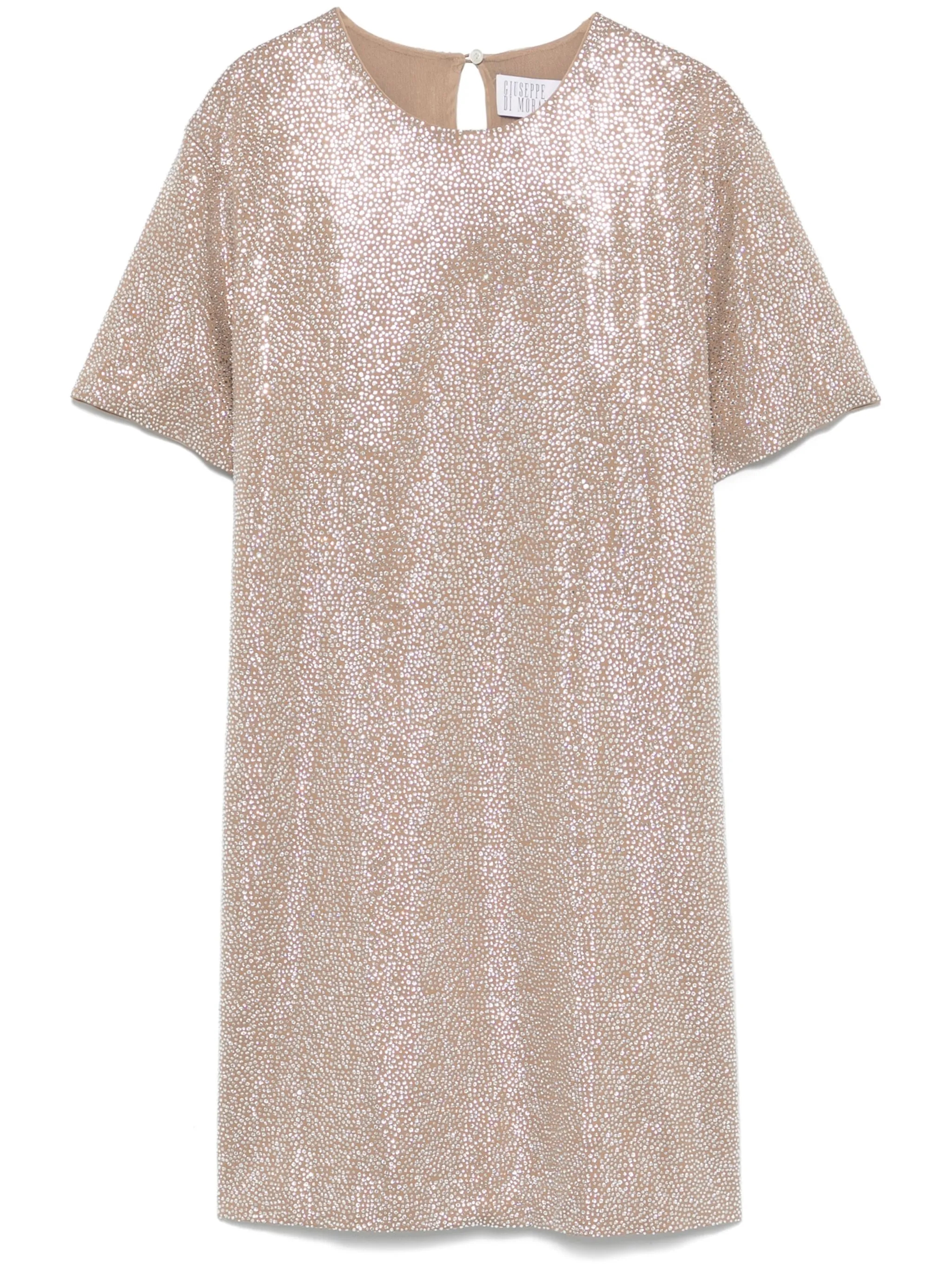 ALMOND 베이지 PAILLETTES 드레스